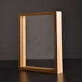 Acrylic Transparent Double-Sided Photo Frame with a Wooden Texture, Suitable for Displaying Pressed Leaf Specimens, Can Be Hung on The Wall Or Used As a Tabletop Frame