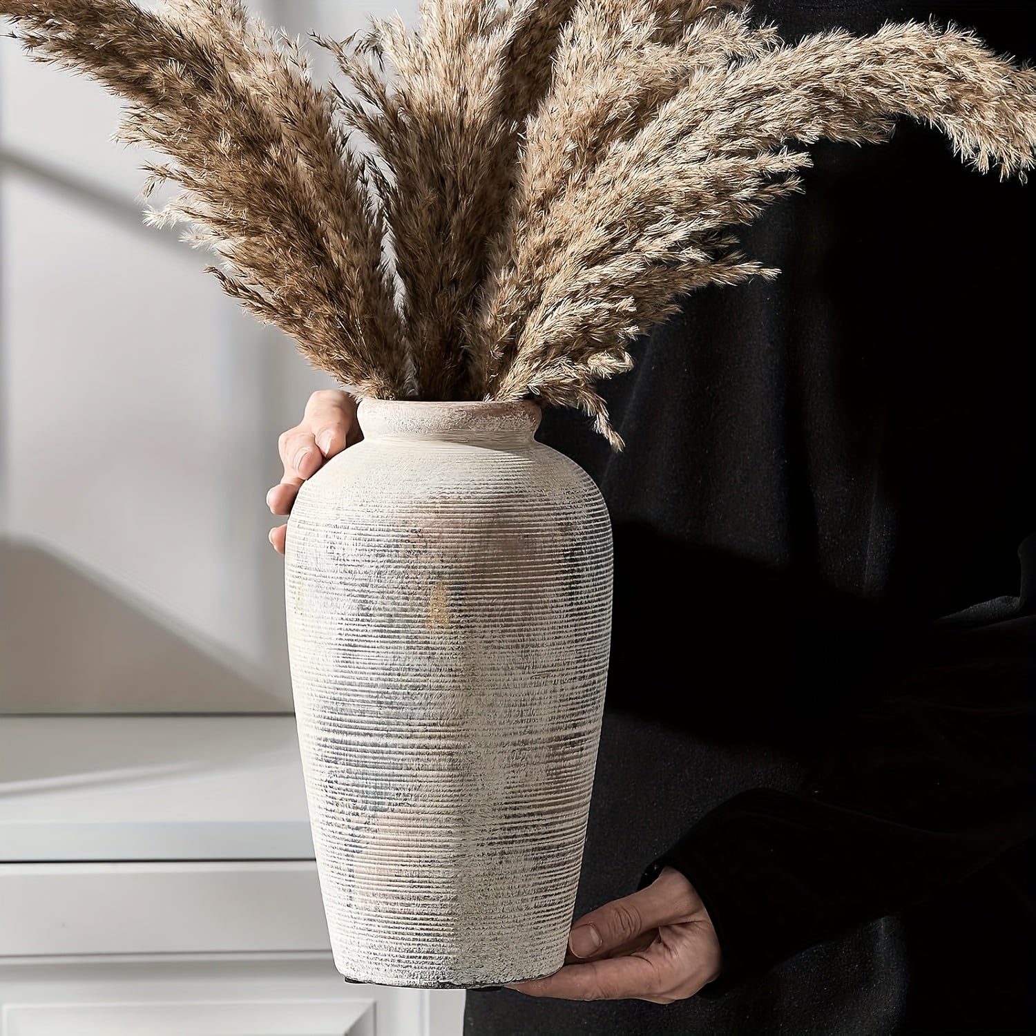 French Country Vintage Ceramic Vase