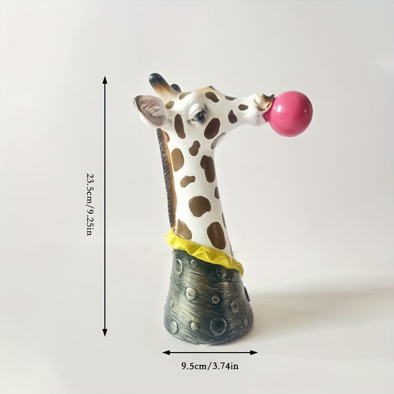 1pc Easter Decoration, Creative Nordic Vase Ornament for Living Room Flower Arrangement, Animal Decor Featuring Giraffes And Zebras, a Unique New Year Gift