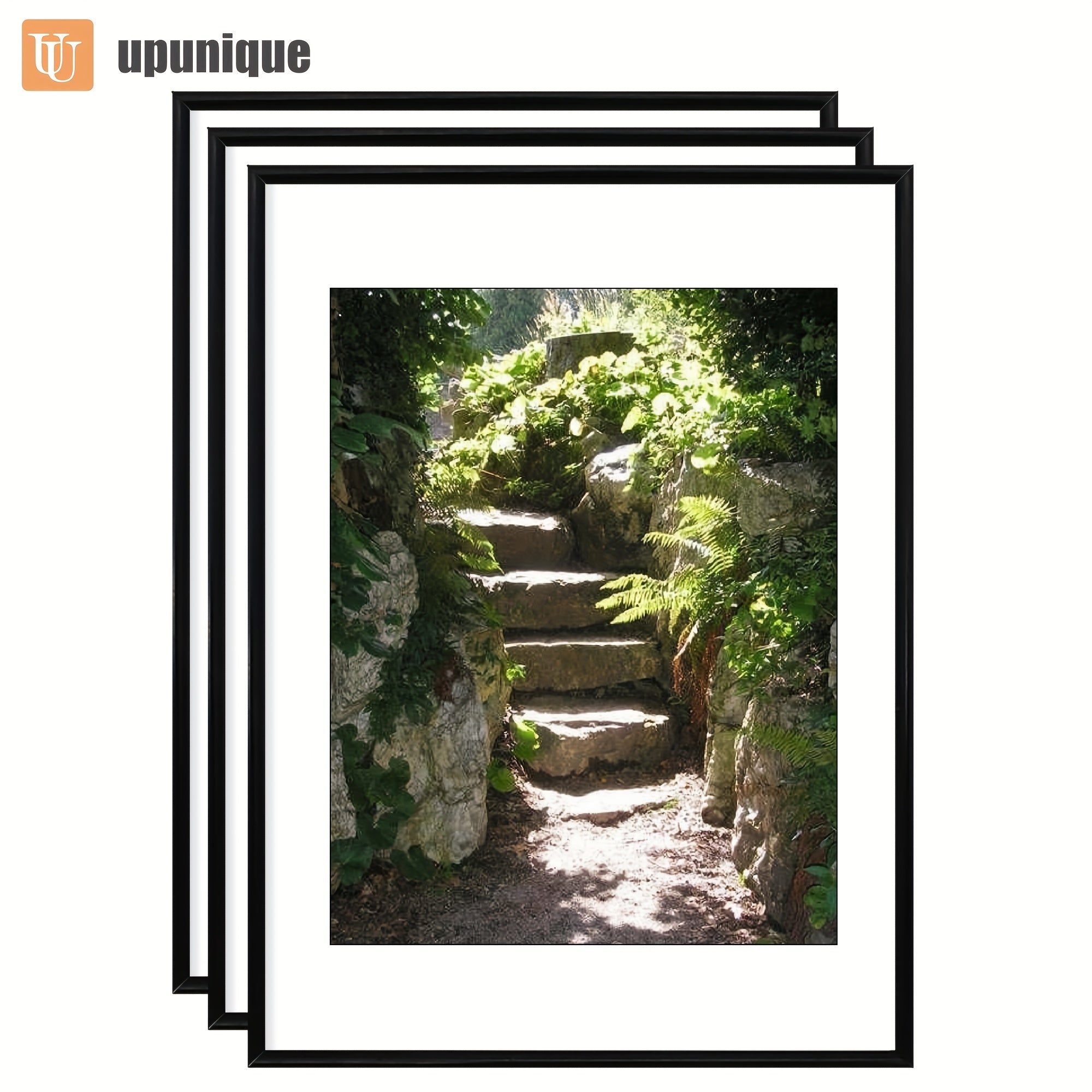 Set of 3 Black Picture Frames, Suitable for Both Wall And Tabletop Use, Great for Showcasing Art, Birthday And Holiday Decorations, an Excellent Gift for Occasions Like Mother'S Day, New Year, And Easter. Note: Images Are for Display Purposes Only