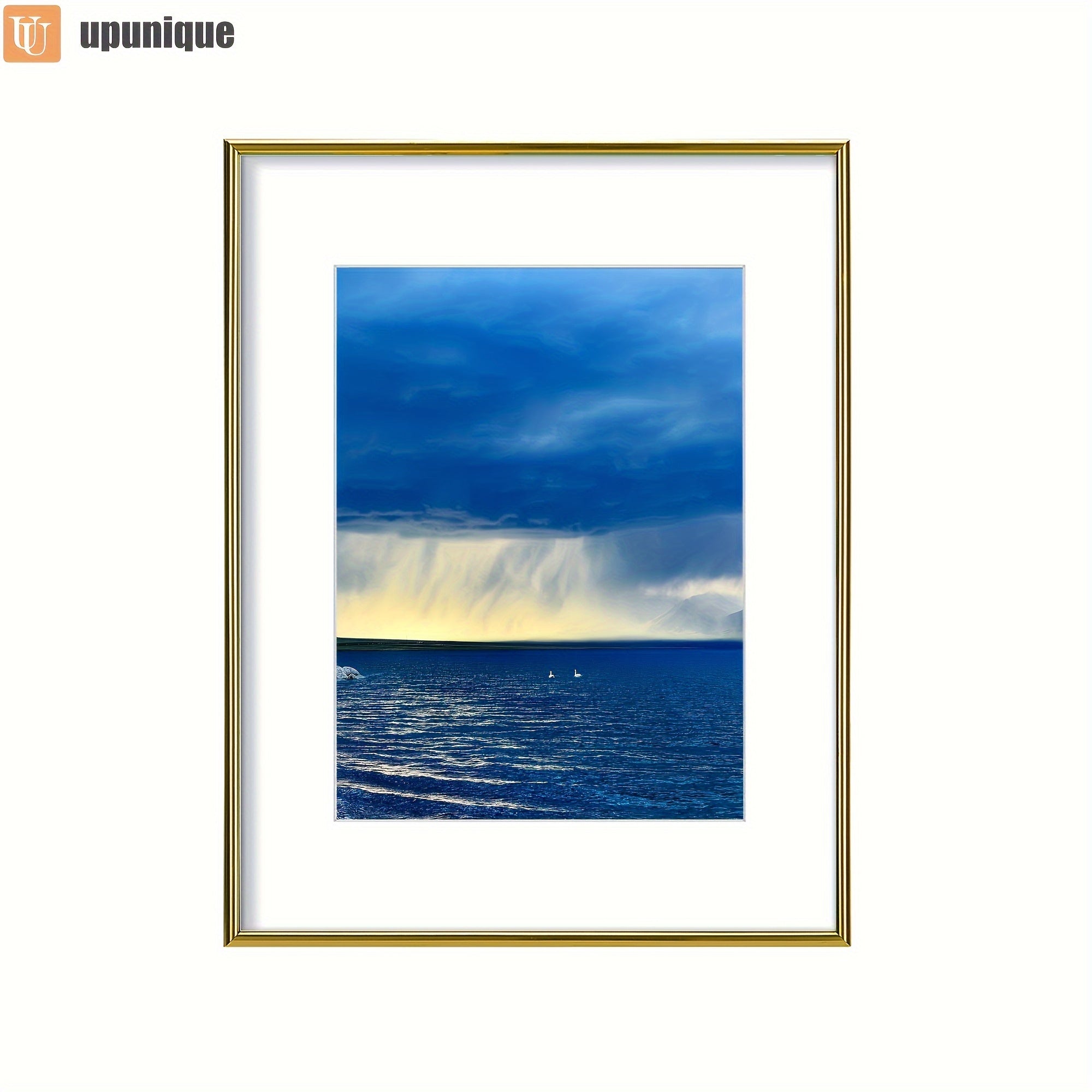 1pc Classic Golden Picture Frame, 16x20inch, Wall Mounting Vertical Oblong Photo Frame for Canvas Painting\u002FPoster, Ideal for Home, Office, Living Room Decor, Birthday Party, Halloween, Christmas Gift - Pictures for Display Only, Picture Wall Decor