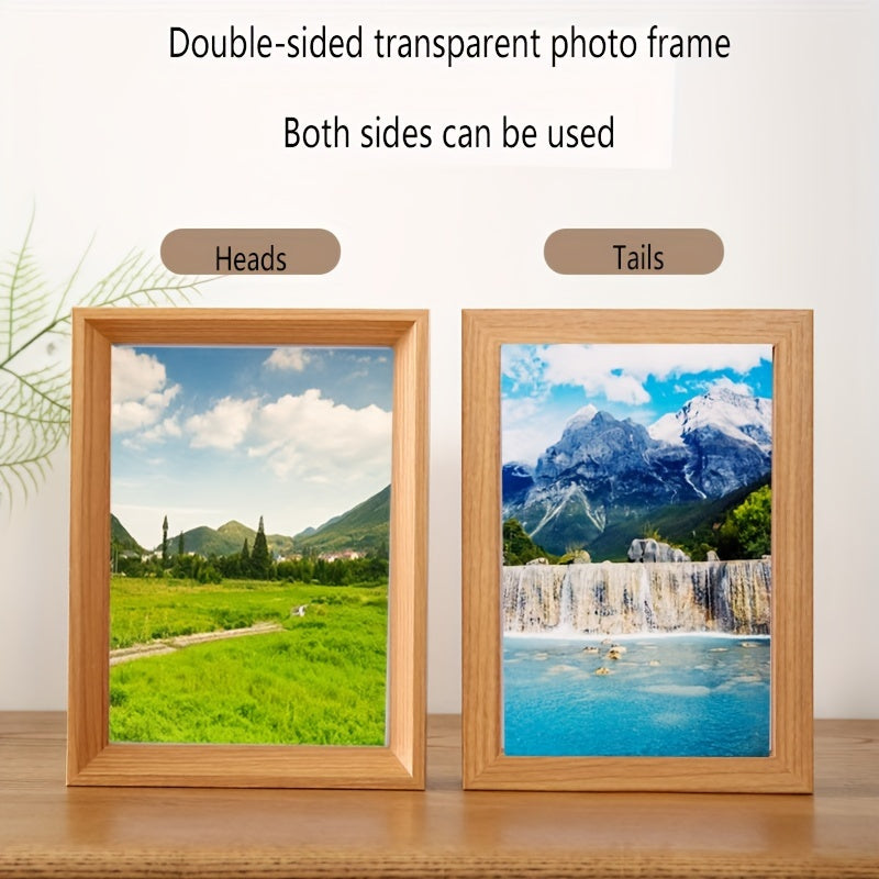 Large Double-Sided Transparent Acrylic Photo Frame for 4K8KA3, Suitable for Hanging Wall Displays of Pictures, Landscapes, And Posters