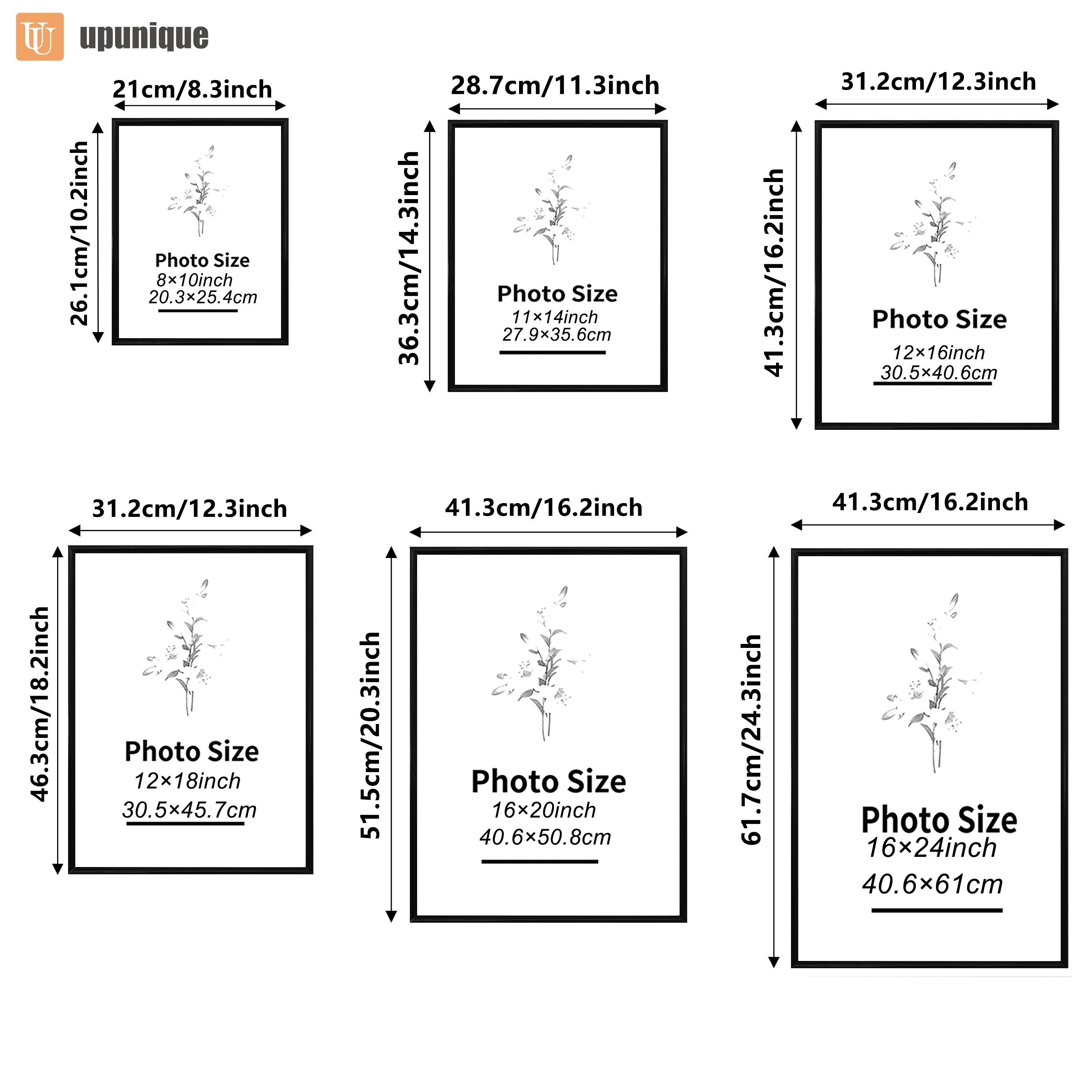 Set of 3 Black Picture Frames, Suitable for Both Wall And Tabletop Use, Great for Showcasing Art, Birthday And Holiday Decorations, an Excellent Gift for Occasions Like Mother'S Day, New Year, And Easter. Note: Images Are for Display Purposes Only