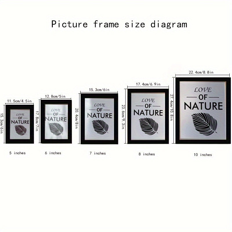 A Sophisticated New Year Creative Photo Wall with 11 Combination Frames for Decoration, Perfect for Displaying Family Photos on The Wall Without Drilling