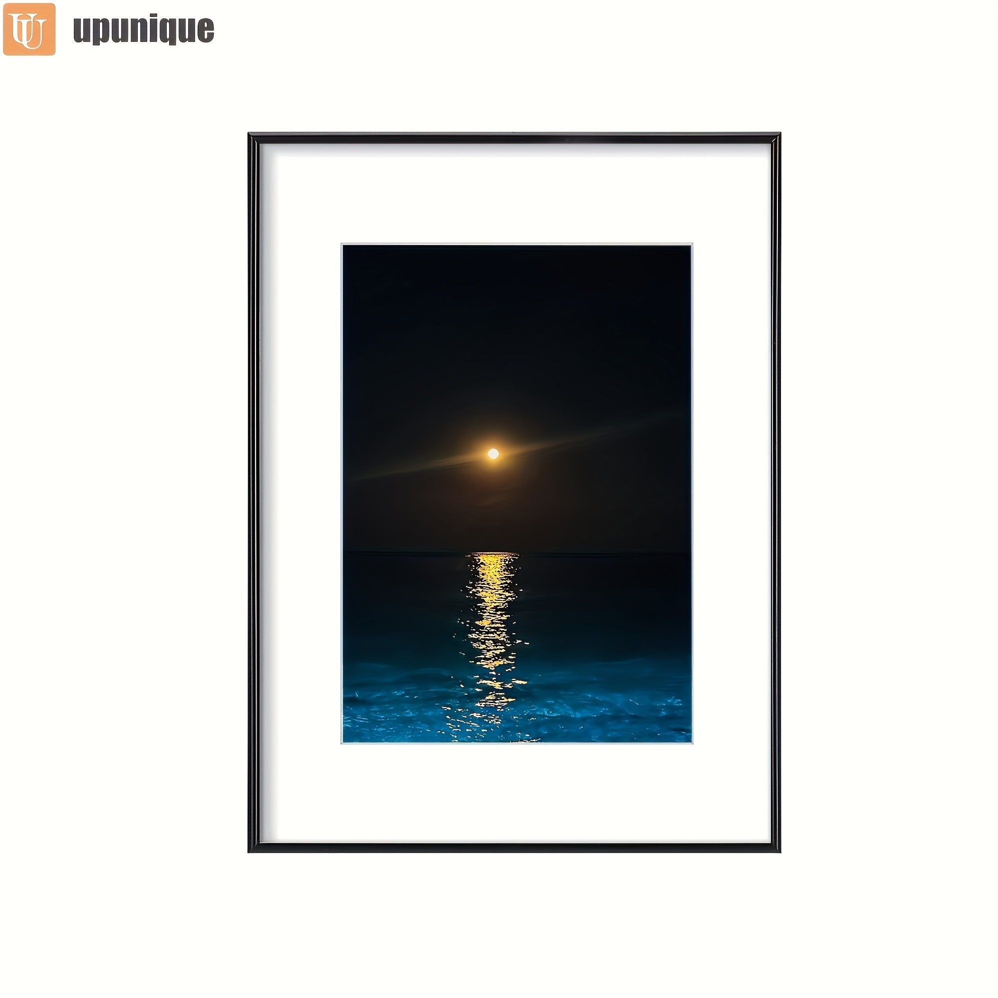 1pc Classic Golden Picture Frame, 16x20inch, Wall Mounting Vertical Oblong Photo Frame for Canvas Painting\u002FPoster, Ideal for Home, Office, Living Room Decor, Birthday Party, Halloween, Christmas Gift - Pictures for Display Only, Picture Wall Decor