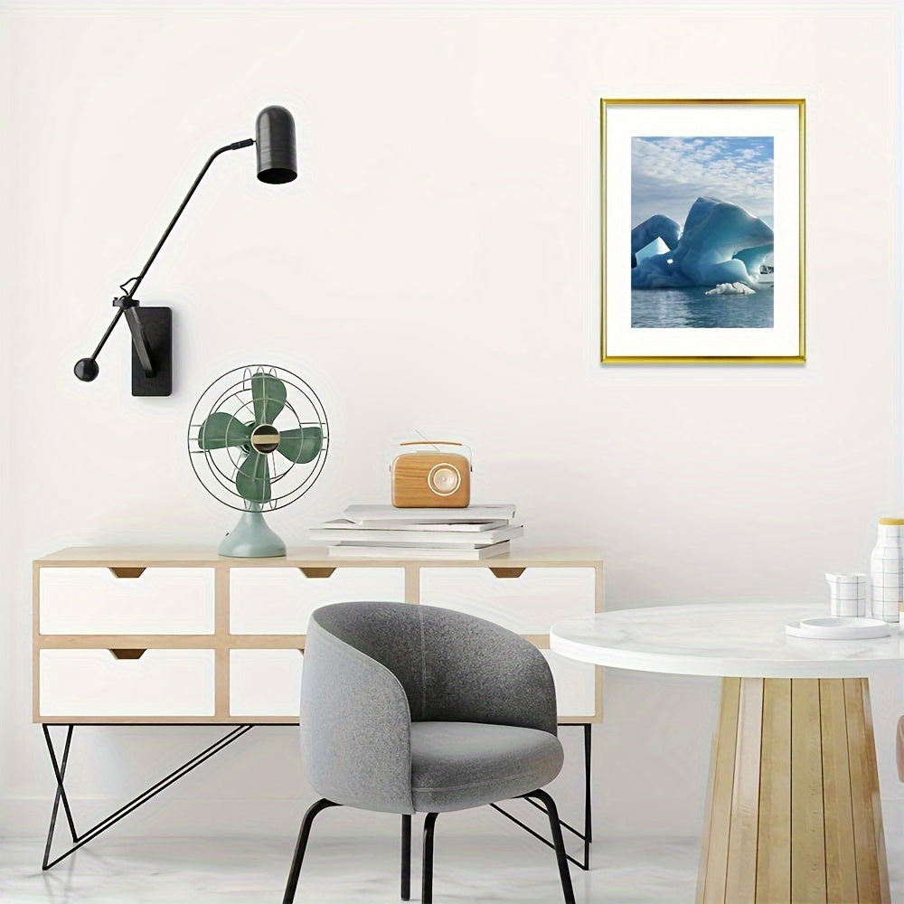 1pc Classic Golden Picture Frame, 16x20inch, Wall Mounting Vertical Oblong Photo Frame for Canvas Painting\u002FPoster, Ideal for Home, Office, Living Room Decor, Birthday Party, Halloween, Christmas Gift - Pictures for Display Only, Picture Wall Decor