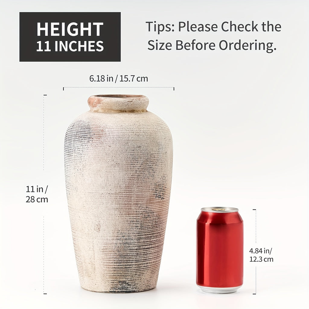 French Country Vintage Ceramic Vase