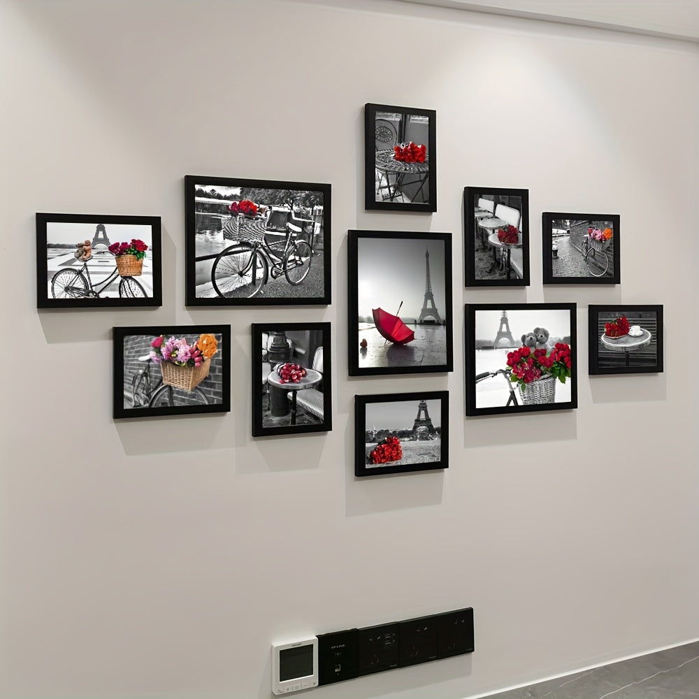 Photo Wall Decor: No-Drill Creative Frame Assemblies for Living Room and Dining Room, European Photo Wall in the Bedroom