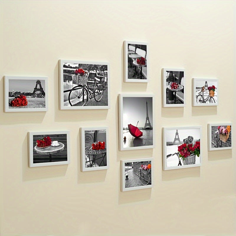 Photo Wall Decor: No-Drill Creative Frame Assemblies for Living Room and Dining Room, European Photo Wall in the Bedroom