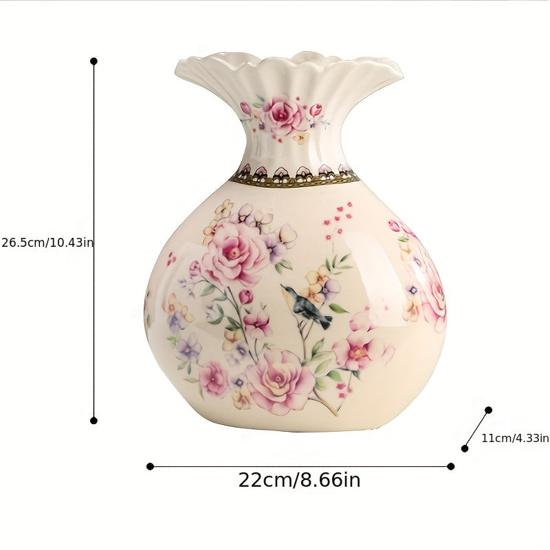 Lucky Bag Ceramic Vase Lucky Bag Design Ceramic Decorative Vase | New Chinese-American S1401