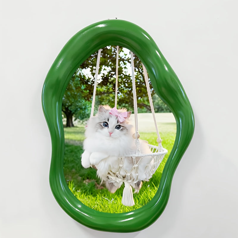 A New Style Green Resin Photo Frame, Cloud-shaped Photo Frame Decoration, Perfect for Modern Home and Office Decoration, Ideal Gift for Valentine's Day, Mother's Day, Christmas and Other Festivals.