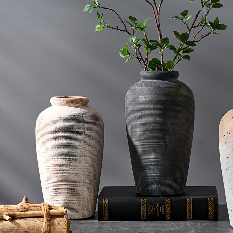 French Country Vintage Ceramic Vase