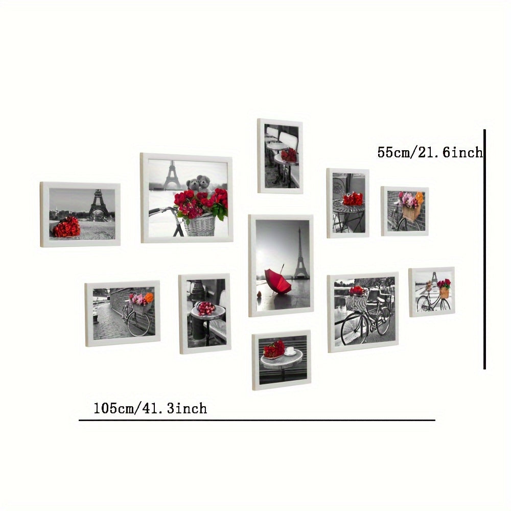 Photo Wall Decor: No-Drill Creative Frame Assemblies for Living Room and Dining Room, European Photo Wall in the Bedroom
