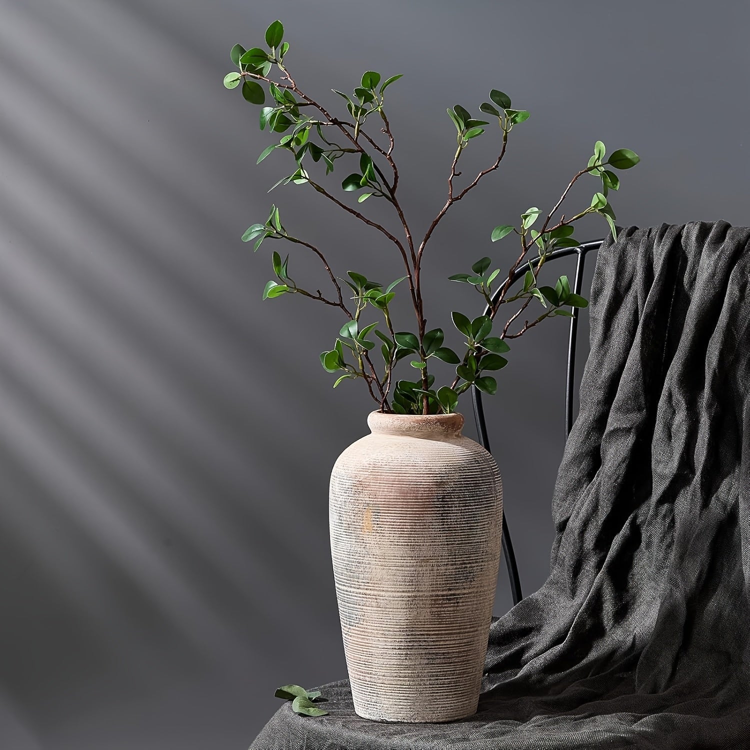 French Country Vintage Ceramic Vase