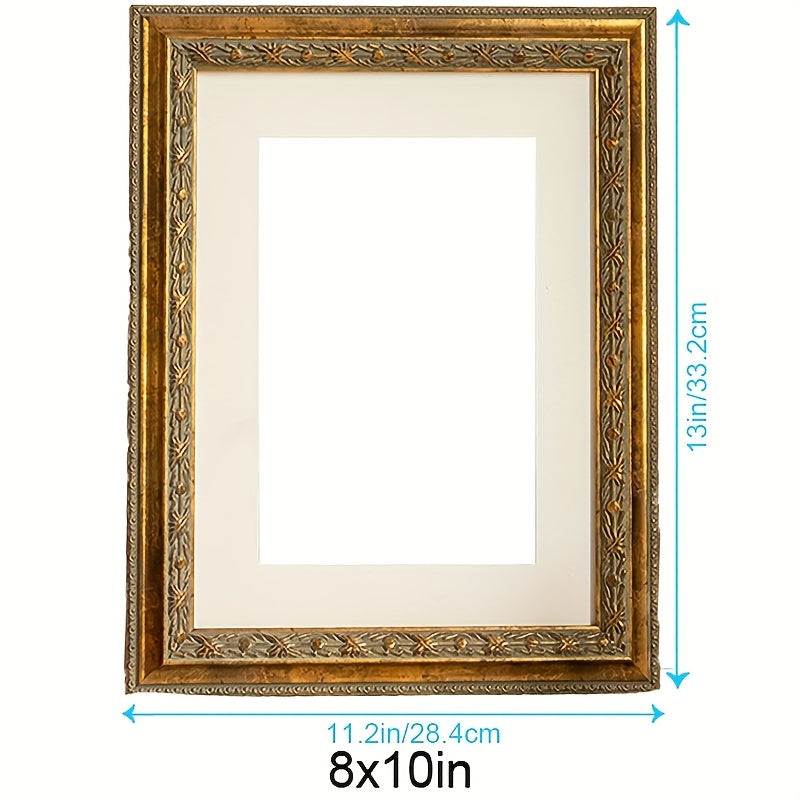 Vintage Resin Frame A Vintage Resin Frame for 5X7, 6X8, And 8X10 Oil Paintings, Designed for Finished Antique Golden Ornate Frames for Oil Art Prints, Perfect for Decorating The Walls of a Living Room