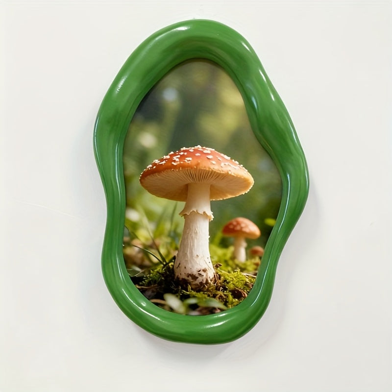 A New Style Green Resin Photo Frame, Cloud-shaped Photo Frame Decoration, Perfect for Modern Home and Office Decoration, Ideal Gift for Valentine's Day, Mother's Day, Christmas and Other Festivals.